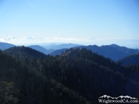 Looking over the San Gabriel Mountains from the Mt Baden Powell Trail - Wrightwood CA Hiking