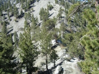 North Backbone Trail looking up toward Pine Mountain - Wrightwood CA Hiking