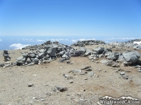 Peak of Mt Baldy on North Backbone Trail - Wrightwood CA Hiking