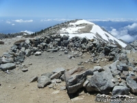 Rocks on the Peak of Mt Baldy on North Backbone Trail - Wrightwood CA Hiking