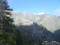 Looking up toward Dawson Peak on the Fish Fork Trail - Wrightwood CA Hiking