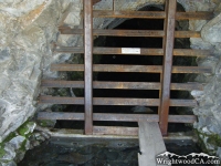 Flooded mining tunnel on Bighorn Mine Trail - Wrightwood CA Hiking