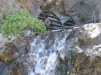 Water falling from mining tunnels on Bighorn Mine Trail - Wrightwood CA Hiking