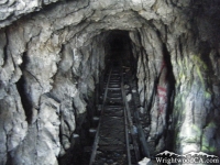 Main mining tunnel at Bighorn Mine - Wrightwood CA Hiking