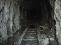 Main mining tunnel at Bighorn Mine - Wrightwood CA Hiking