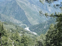 Looking down at Mine Gulch from Bighorn Mine - Wrightwood CA Hiking