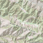 Map of Pine Mountain Ridge - Wrightwood CA