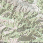 Map of Dawson Peak - Wrightwood CA