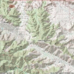Topographic Map of Circle Mountain - Wrightwood CA Mountains