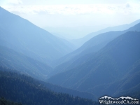 San Gabriel River Basin (East Fork) as viewed from Inspiration Point - Wrightwood CA Mountains