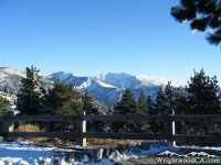 Blue Ridge (left), Pine Mountain (center), and Mt Baldy (right) as viewed from Inspiration Point - Wrightwood CA Mountains