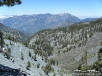 Pine Mountain Ridge (right) above Fish Fork - Wrightwood CA Mountains