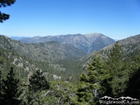 Pine Mountain Ridge (left) and Prairie Fork (center) - Wrightwood CA Mountains