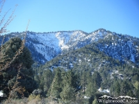 Snow on Sheep Canyon Landslide of Wright Mountain - Wrightwood CA Mountains