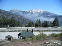 Pine Mountain (left) and Mt Baldy (right) with Inspiration Point in the foreground.  - Wrightwood CA Mountains