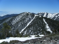 Dawson Peak as viewed from Pine Mountain - Wrightwood CA Mountains