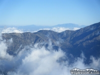 Clouds surrounding Blue Ridge - Wrightwood CA Mountains