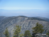 South face of Blue Ridge viewed from North Backbone Trail - Wrightwood CA Mountains