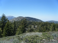 Looking down Blue Ridge from the top of Wright Mountain - Wrightwood CA Mountains