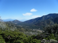 Circle Mountain (top left) at the end of Swarthout Valley - Wrightwood CA Mountains