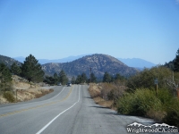 Looking down Highway 2 at Circle Mountain - Wrightwood CA Mountains