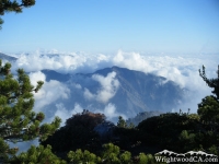 Clouds surrounding Iron Mountain - Wrightwood CA Mountains