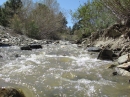 Snow run-off in a wash that runs through town in early Spring. - Wrightwood CA Photos