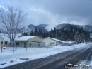 Wrightwood Elementary School in front of Wright Mountain and Blue Ridge. - Wrightwood CA Photos