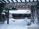 Snow in the Applewood Court in Wrightwood. - Wrightwood CA Photos