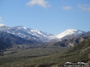 Looking up at Lone Pine Canyon and Circle Mountain from the 15 Freeway after one of Wrightwood