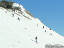 Snow Players coming down hillside. - Wrightwood CA Photos