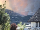 Circle Mountain being overtaken by flames from the Sheep Fire. - Wrightwood CA Photos