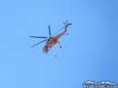 Helicopter flying over Wrightwood during Sheep Fire of 2009. - Wrightwood CA Photos