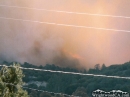 Flames on Circle Mountain during Sheep Fire of 2009. - Wrightwood CA Photos