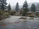 Bottom of Cardinal Road during heavy rain in December 2010. - Wrightwood CA Photos