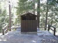 Restroom in Arch Picnic Area - Wrightwood CA Mountains