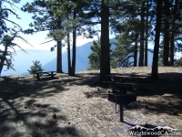 Grassy Hollow Picnic Area with view of Mt Baden Powell in background - Wrightwood CA Mountains