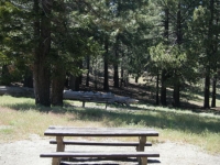 Picnic Table in Table Mountain Picnic Area - Wrightwood CA Mountains