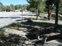 Looking across parking lot at Mt High