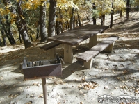 Stove and Table in Mescal Picnic Area - Wrightwood CA Mountains