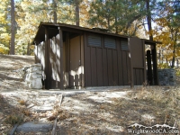 Restrooms at Mescal Picnic Area - Wrightwood CA Mountains
